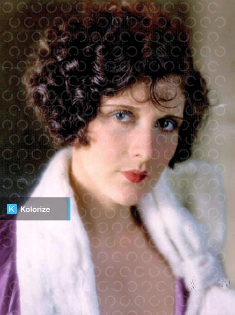 [colorized] Evelyn Brent by George Hommel, 1929.