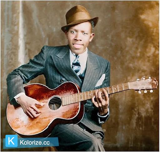 [colorized] Robert Johnson In 1936