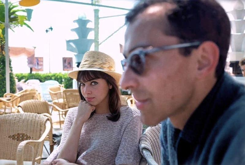 [colorized] Jean-Luc Godard and Anna Karina, Cannes Film Festival, 1960 