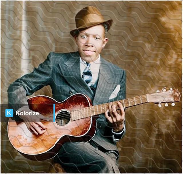 [colorized] Robert Johnson In 1936
