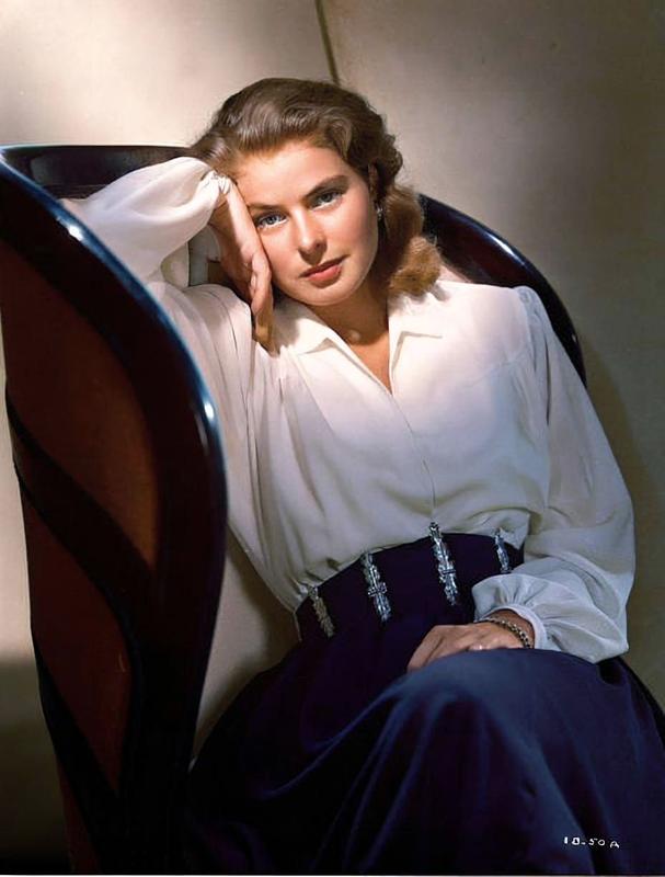 [colorized] Ingrid Bergman in 1946