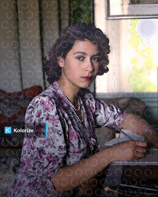 [colorized] The future Queen Elizabeth II, photographed at 18 at Windsor Castle, Berkshire, England, 1944.