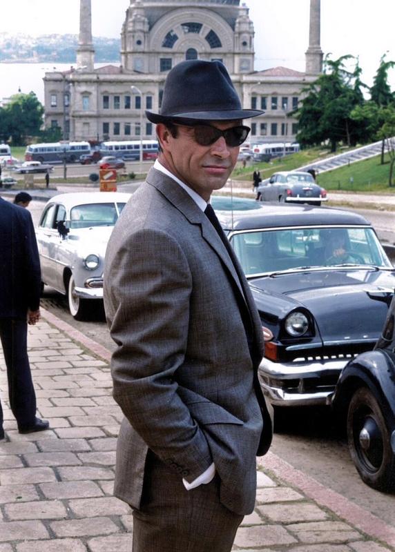 [colorized] Sean Connery on location in Istanbul during filming of From Russia with Love (1963)