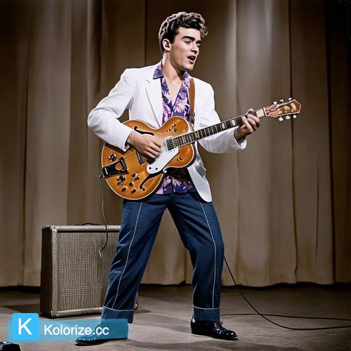 [colorized] Chuck Wilbert in 1957