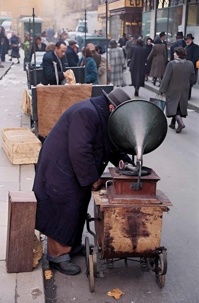 [colorized] A photograph from whitechapel, london, in 1952.