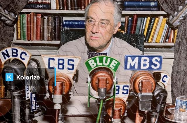 [colorized] Franklin Roosevelt (1882-1945)