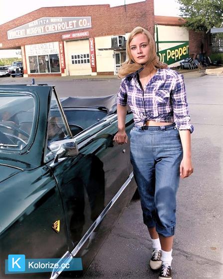 [colorized] Cybill Shepherd from The Last Picture Show (1971)
