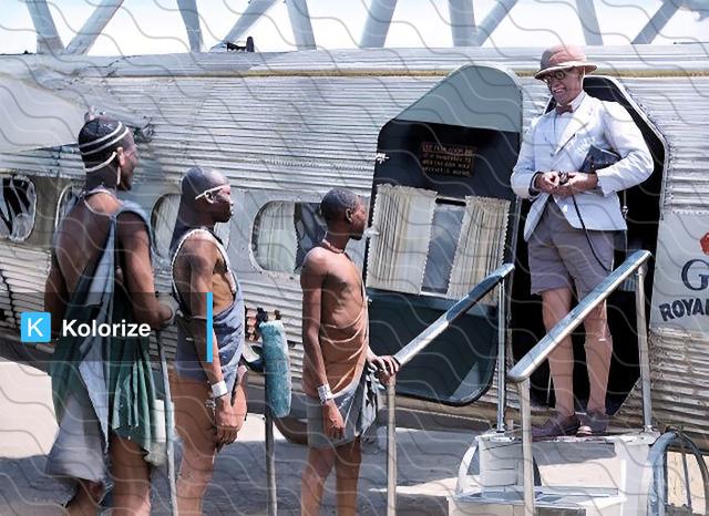 [colorized] A British tourist traveled to Sudan, Africa, 1936