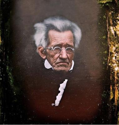 [colorized] US president Andrew Jackson. 1845
